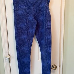 Tuff Athletics Blue Patterned Leggings